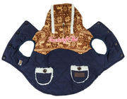 Touchdog Snowadayz Pom Pom Pet Hooded Sweater - Mercantile Mountain