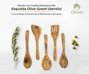 Olive Wood Kitchen Servers Set -5 pcs - Mercantile Mountain