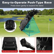 Golf Stand Cart Bag with 6-Way Divider Carry Pockets - Mercantile Mountain