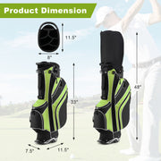Golf Stand Cart Bag with 6-Way Divider Carry Pockets - Mercantile Mountain