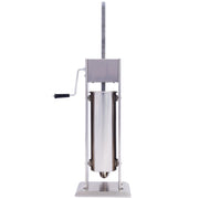Stainless Steel Commercial Sausage Stuffer, Dual Speed Vertical Sausage Maker 7LB/3, Meat Filler with 4 Stuffing Tubes - Mercantile Mountain