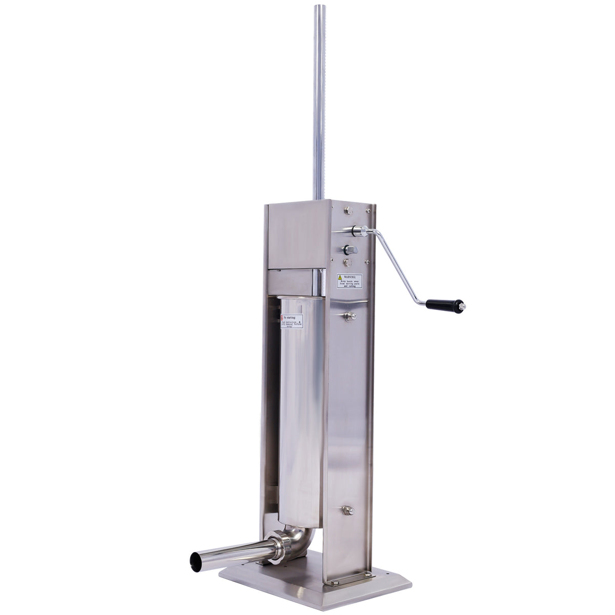 Stainless Steel Commercial Sausage Stuffer, Dual Speed Vertical Sausage Maker 7LB/3, Meat Filler with 4 Stuffing Tubes - Mercantile Mountain