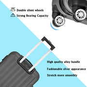 3-in-1 Multifunctional Large Capacity Traveling Storage Suitcase Luggage Set Dark Gray - Mercantile Mountain