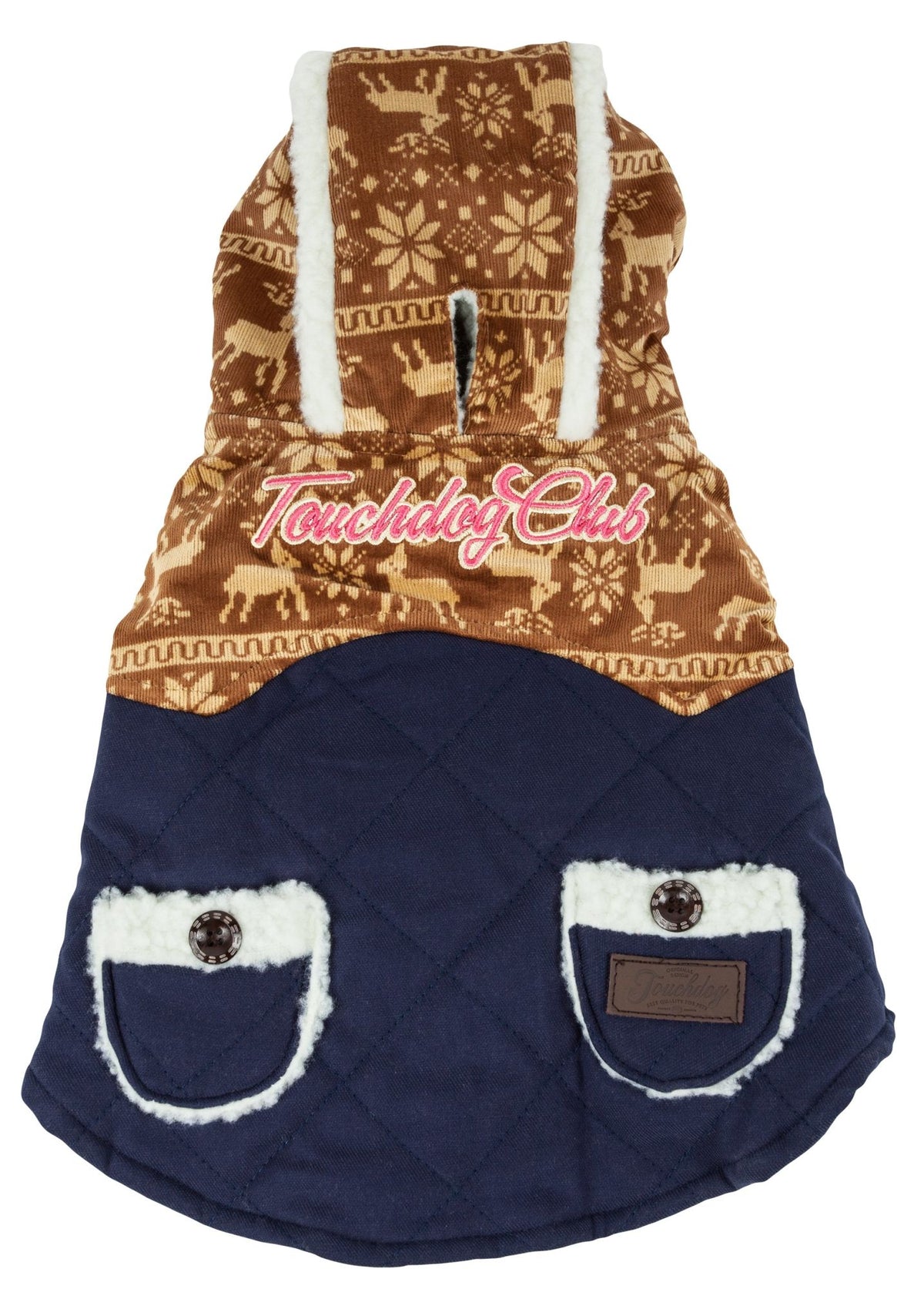 Touchdog Snowadayz Pom Pom Pet Hooded Sweater - Mercantile Mountain