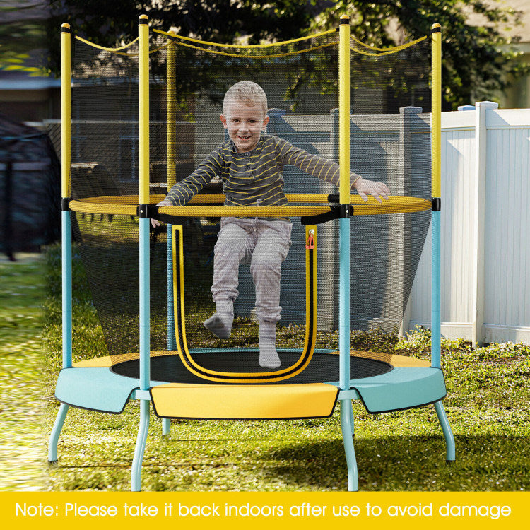 48" Toddler Trampoline with Safety Enclosure Net - Mercantile Mountain