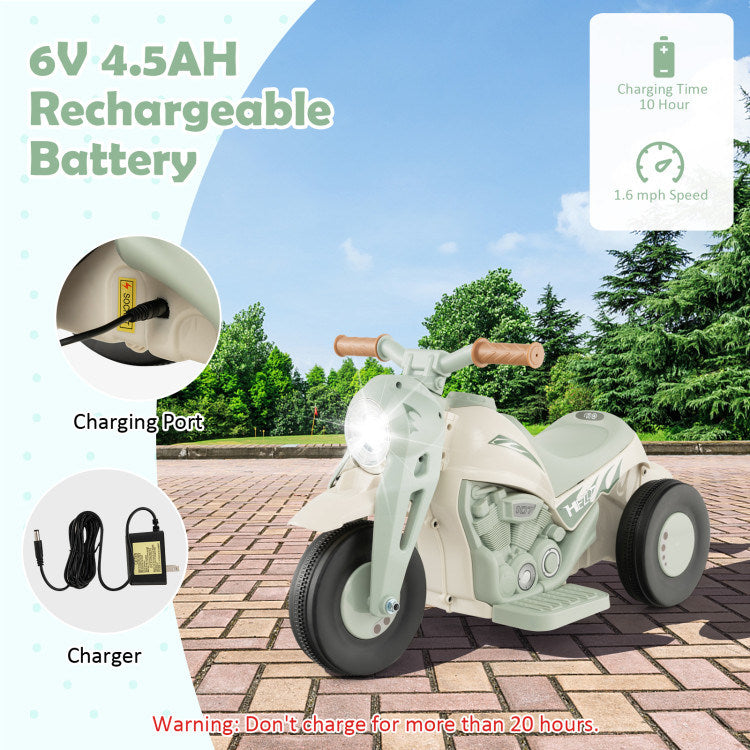 6V Kids Electric Ride on Motorcycle with Bubble Maker and Music - Mercantile Mountain