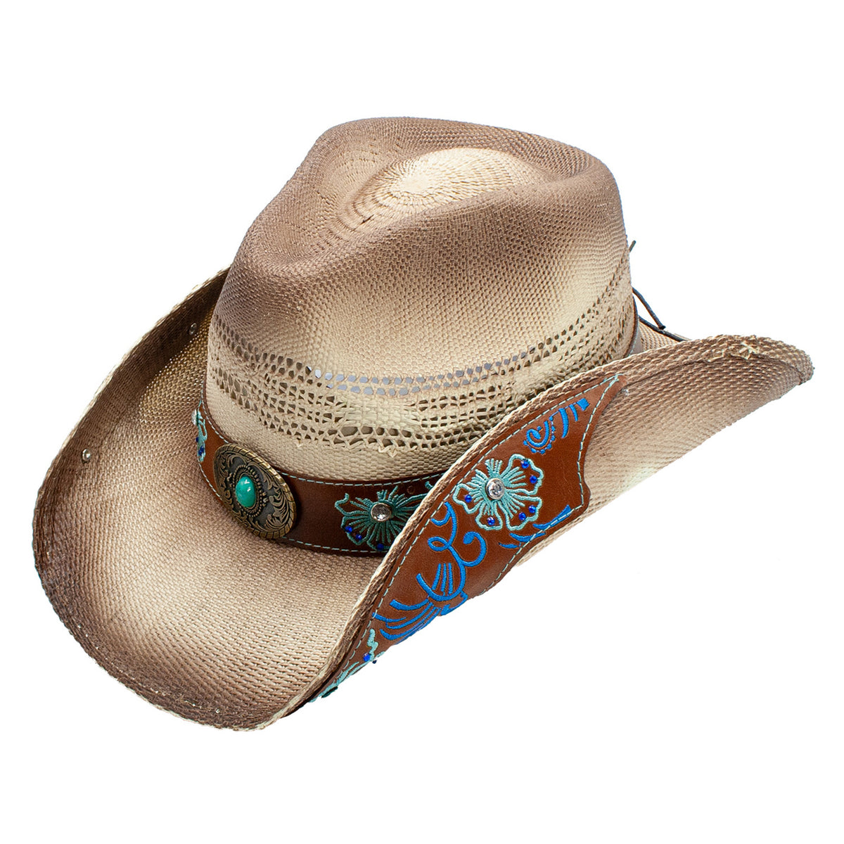 Brooklyn Straw Western Hat - Mercantile Mountain