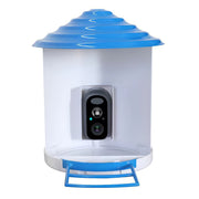 Smart Bird Feeder with Solar Powered Camera 1080P HD AI Identify PIR Motion Auto Capture Video Cloud Card Storage WiFi Connection App Control IP65 Waterproof - Mercantile Mountain