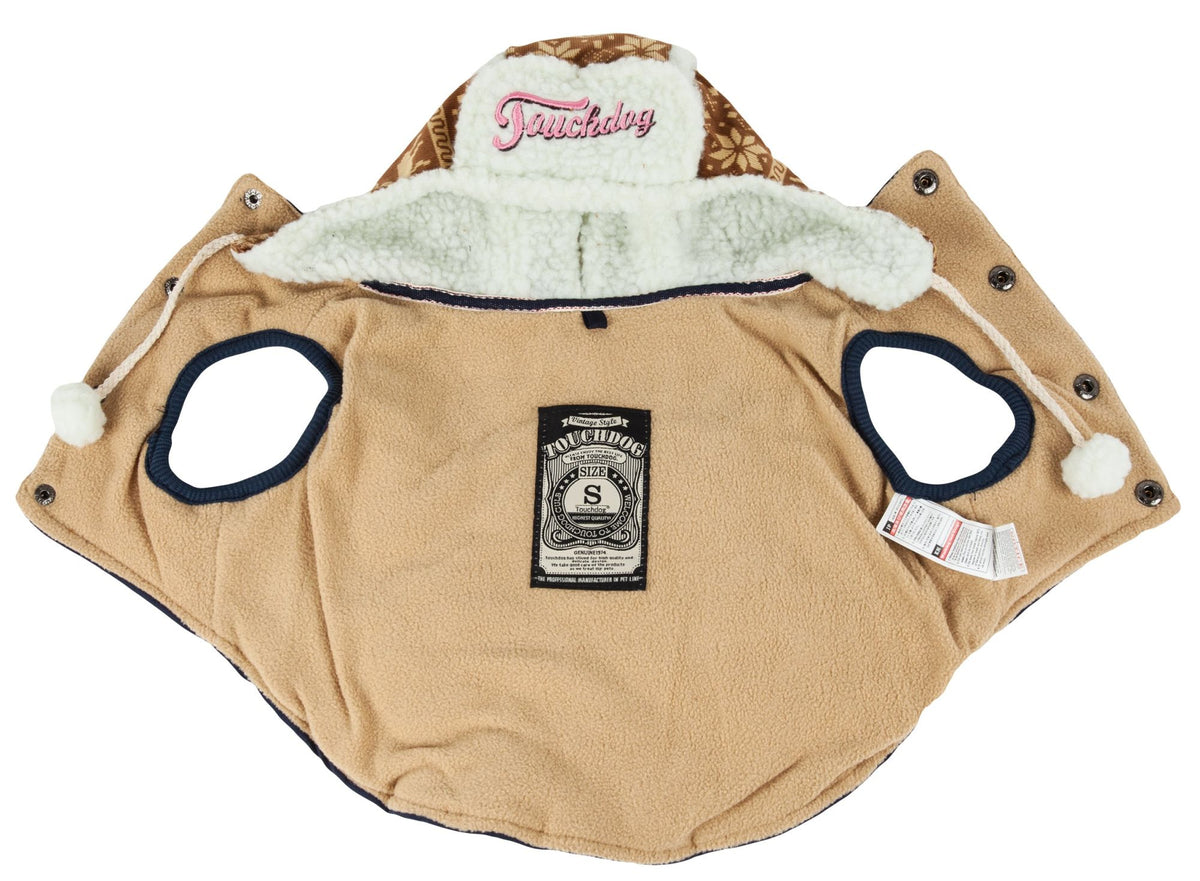 Touchdog Snowadayz Pom Pom Pet Hooded Sweater - Mercantile Mountain