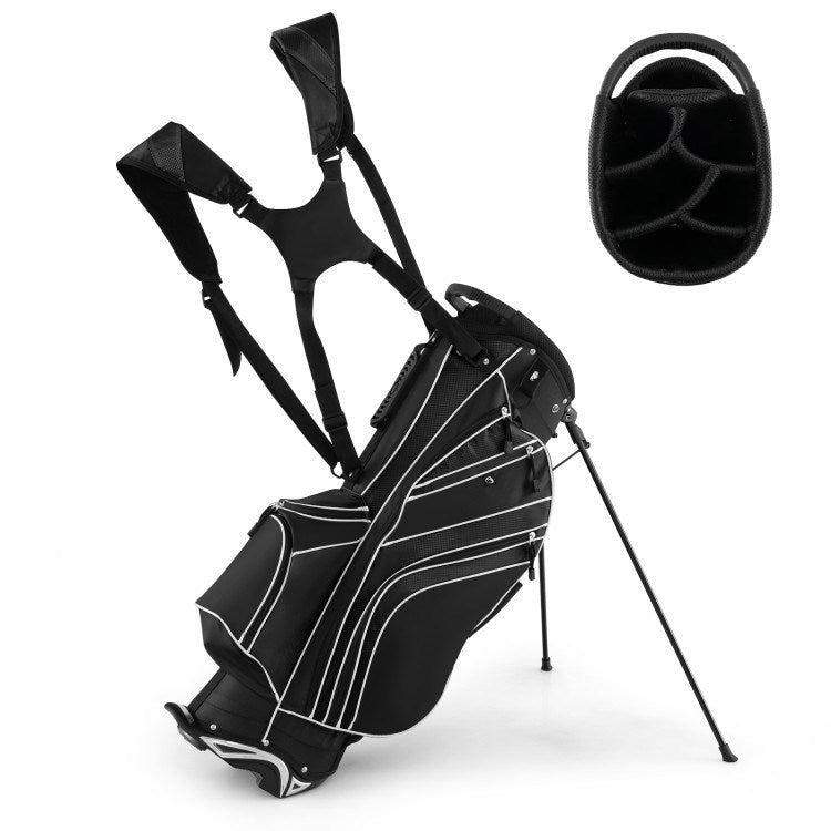 Golf Stand Cart Bag with 6-Way Divider Carry Pockets - Mercantile Mountain