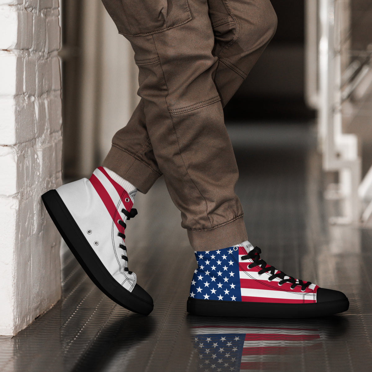 THEUS Men’s high top USA canvas shoes - Mercantile Mountain