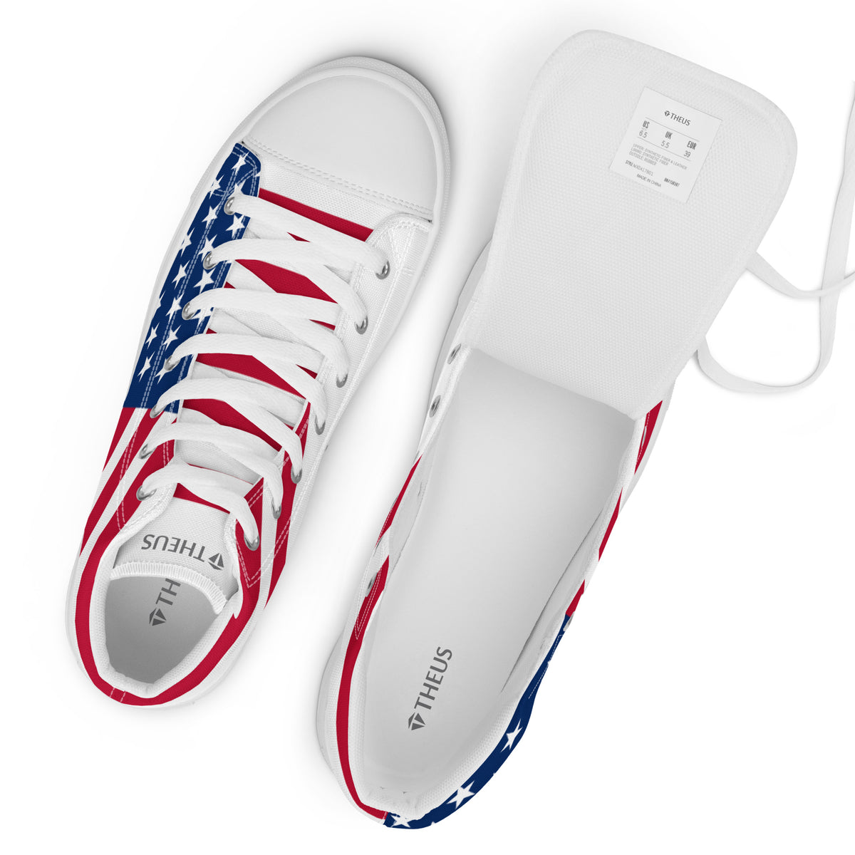 THEUS Men’s high top USA canvas shoes - Mercantile Mountain