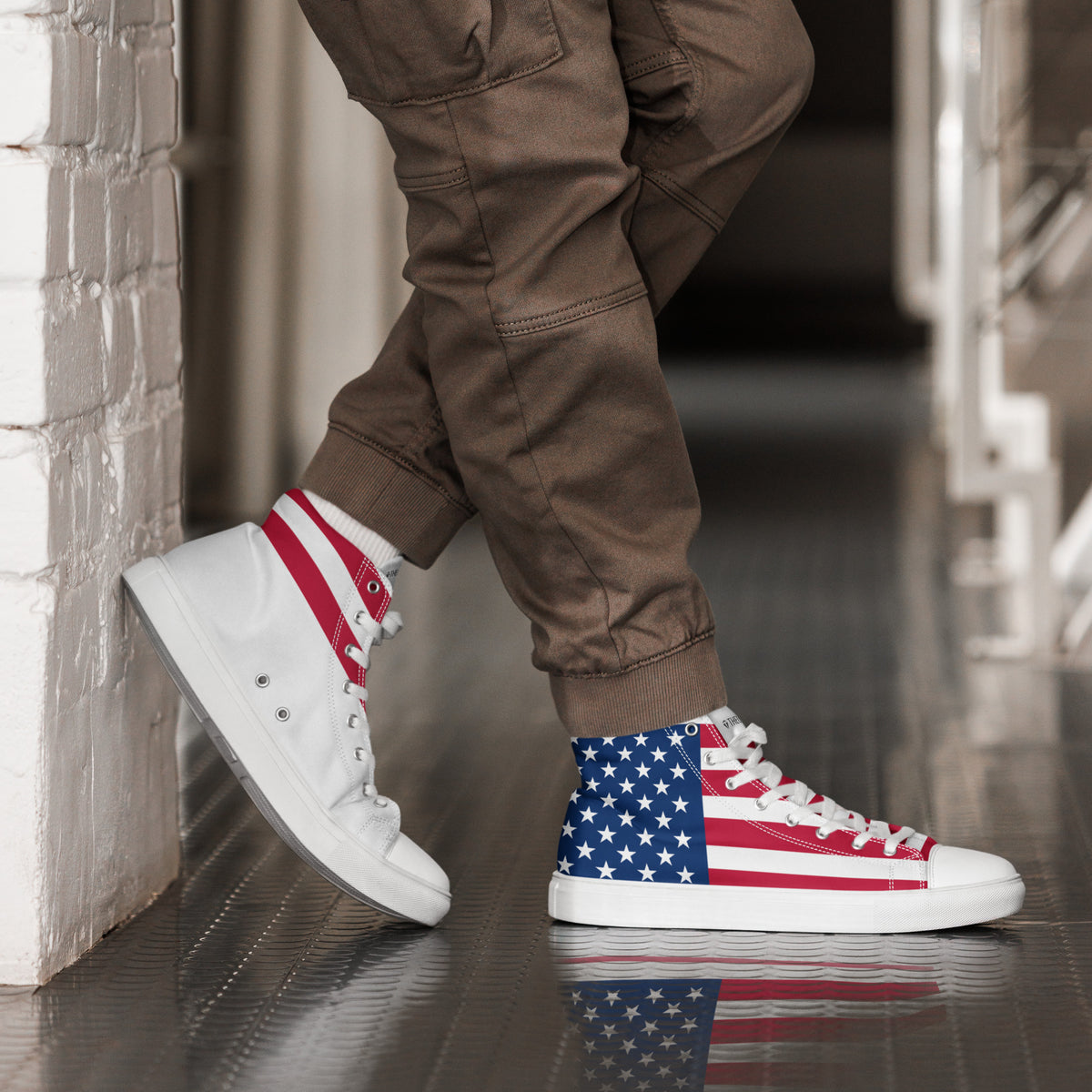 THEUS Men’s high top USA canvas shoes - Mercantile Mountain