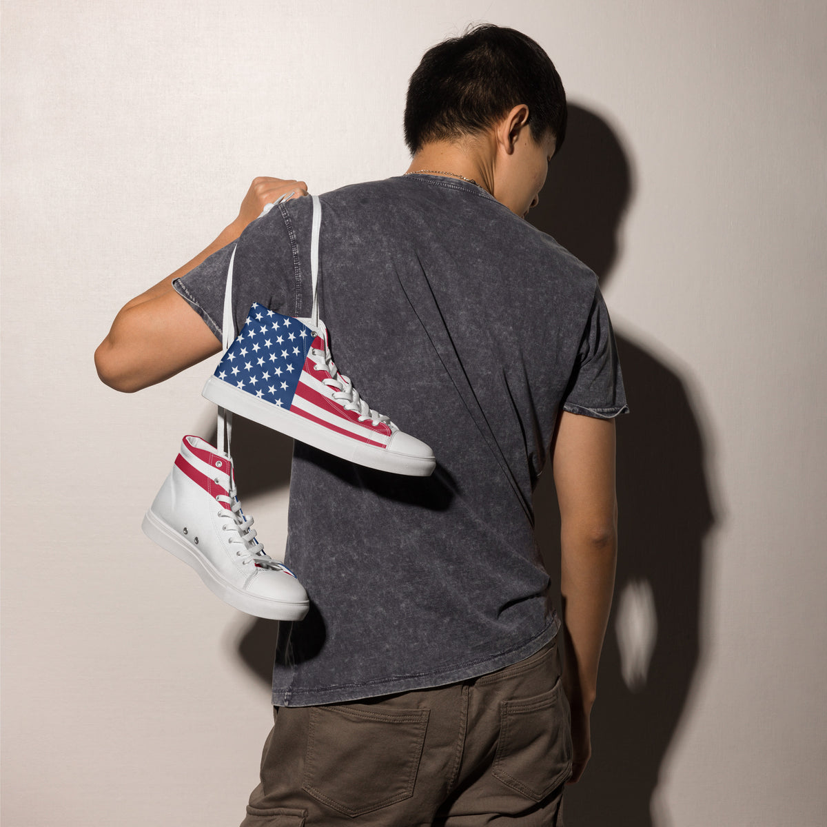 THEUS Men’s high top USA canvas shoes - Mercantile Mountain