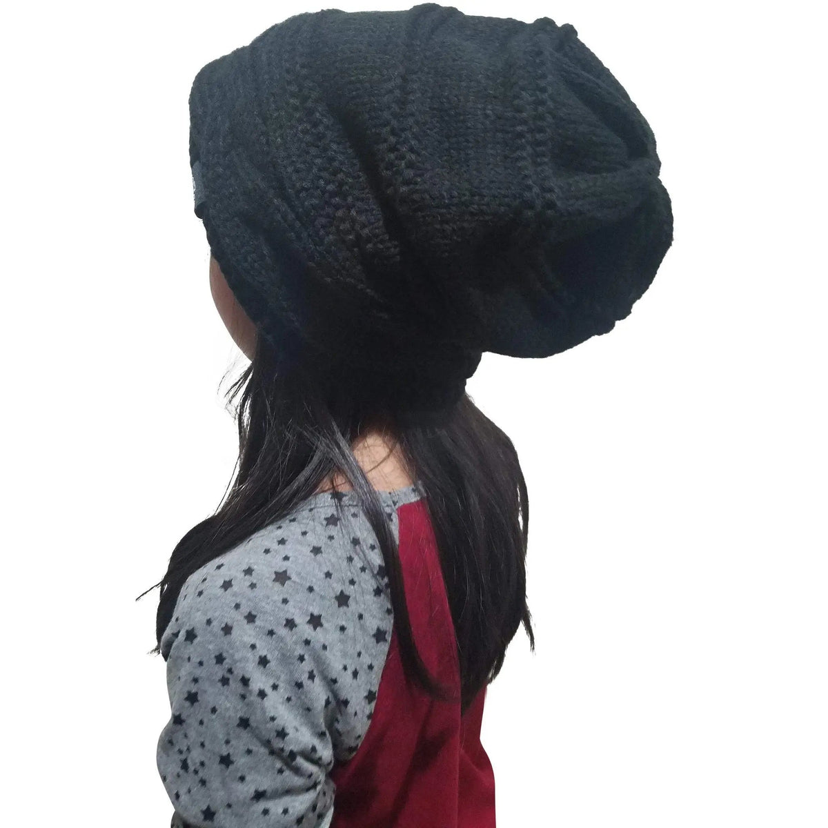 Fear0 NJ Warmest Fleece Lined Slouch Baggy Women Beanie Hat - Mercantile Mountain
