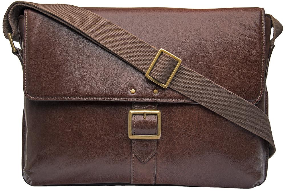 Vespucci Horizontal Buffalo Leather Messenger - Mercantile Mountain