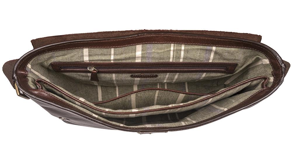 Vespucci Horizontal Buffalo Leather Messenger - Mercantile Mountain