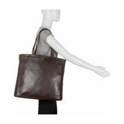 Clara Large Leather Tote - Mercantile Mountain