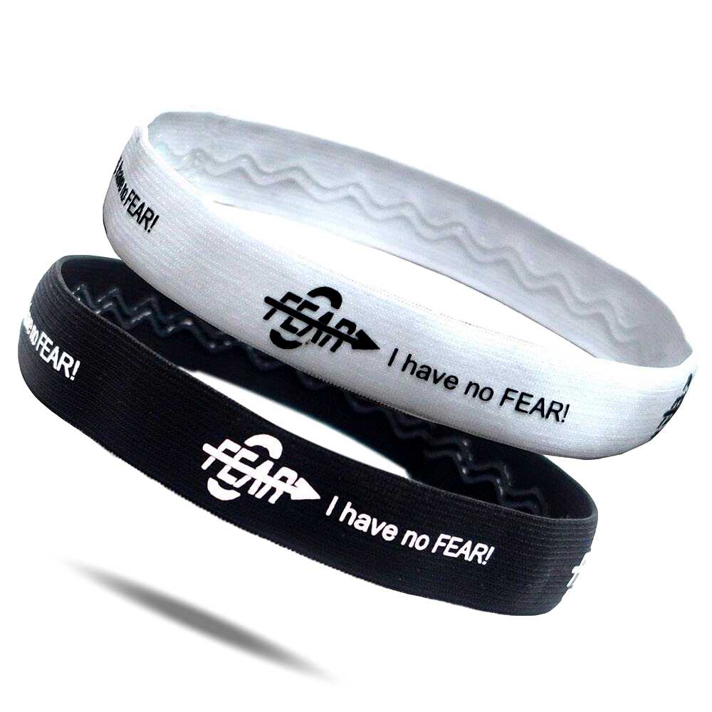 Fear0 "I Have No Fear" Black White Soccer Women Headbands #MeToo - Mercantile Mountain