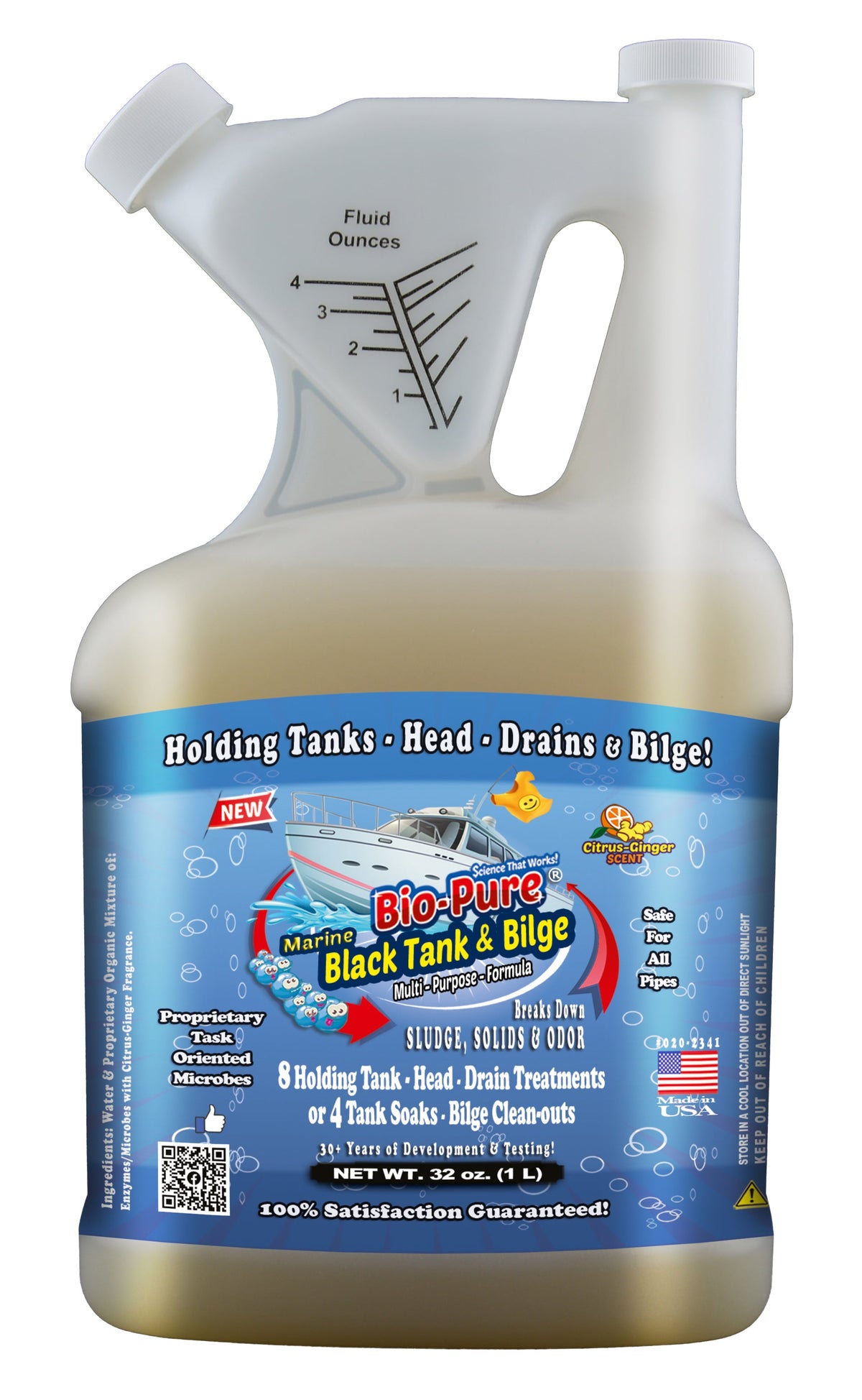 Bio-Pure Boat / Marine Septic Tank & Bilge CONCENTRATE 32 Oz. - 8 Treatments - Mercantile Mountain