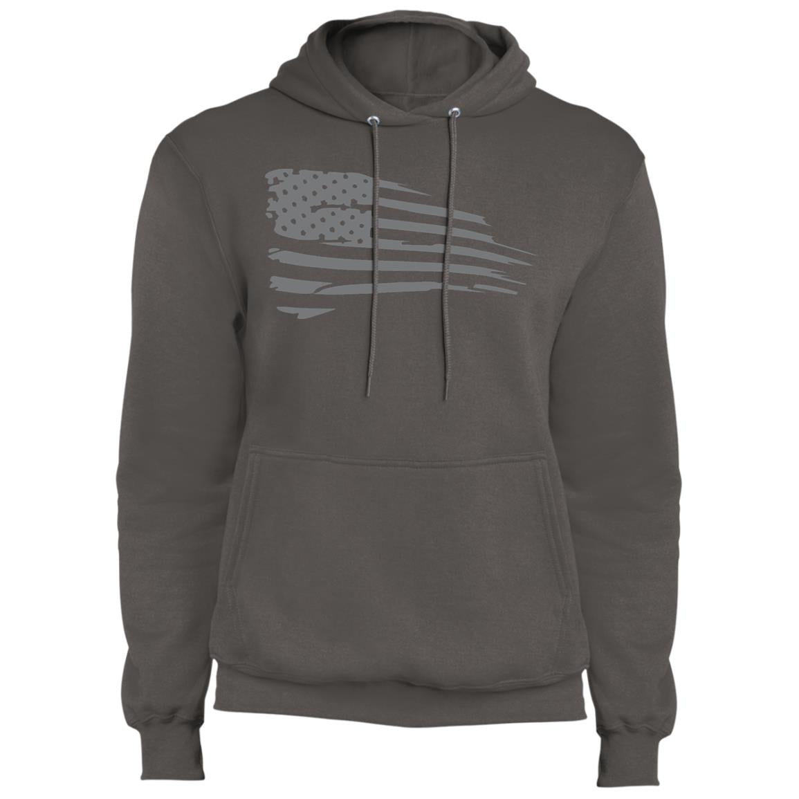 Distressed Flag Fleece Pullover Hoodie - Mercantile Mountain