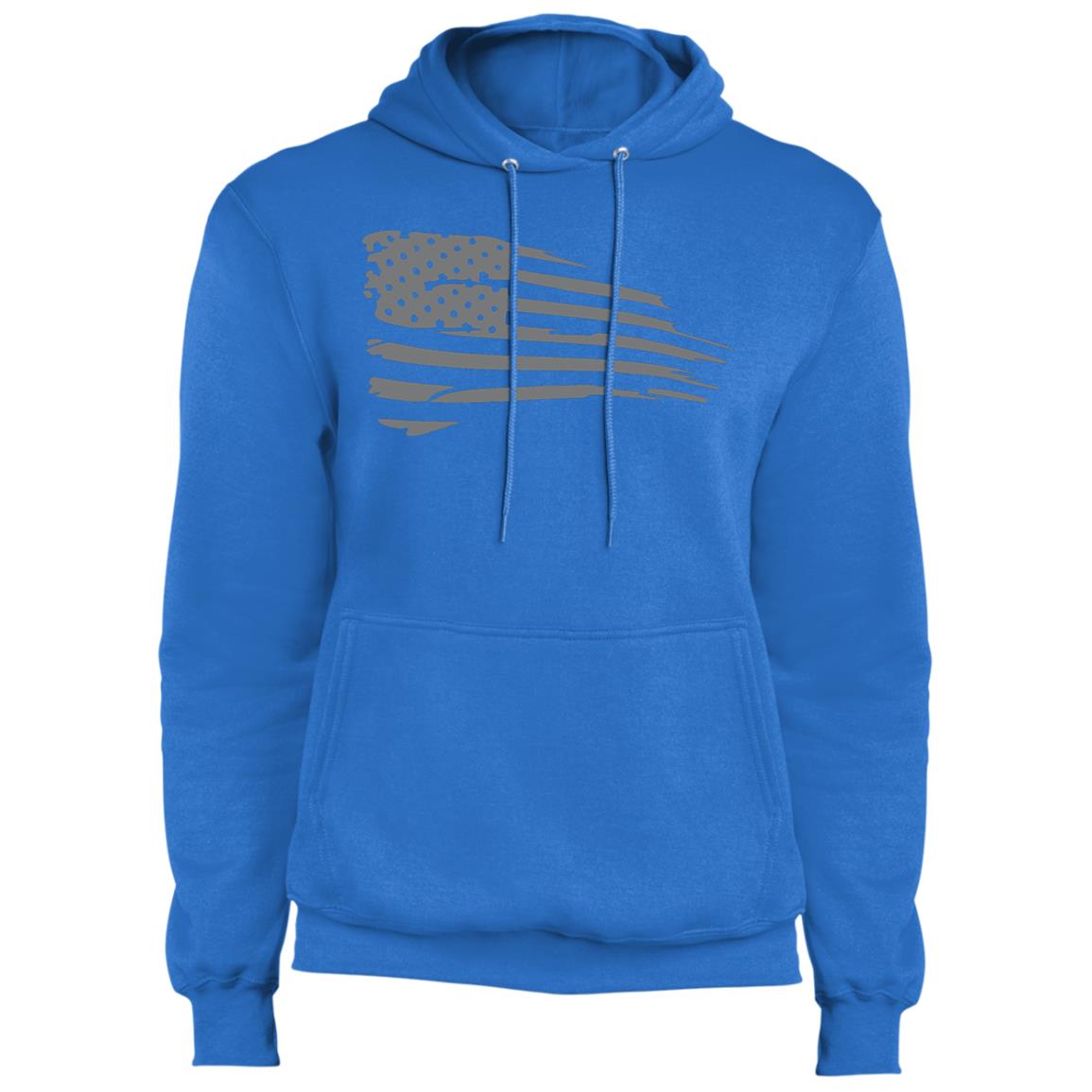 Distressed Flag Fleece Pullover Hoodie - Mercantile Mountain