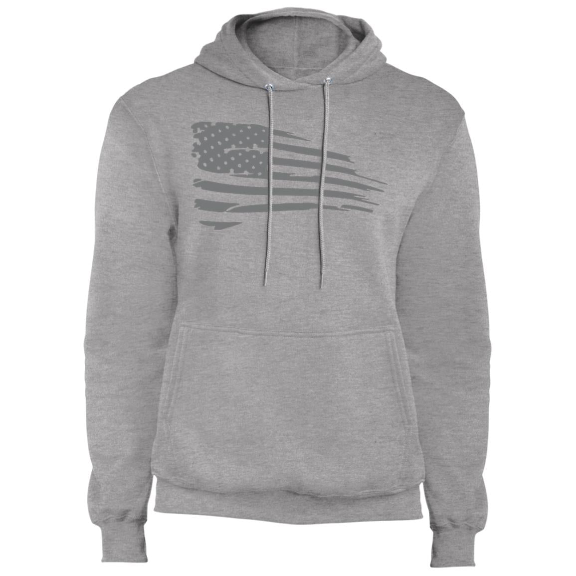 Distressed Flag Fleece Pullover Hoodie - Mercantile Mountain