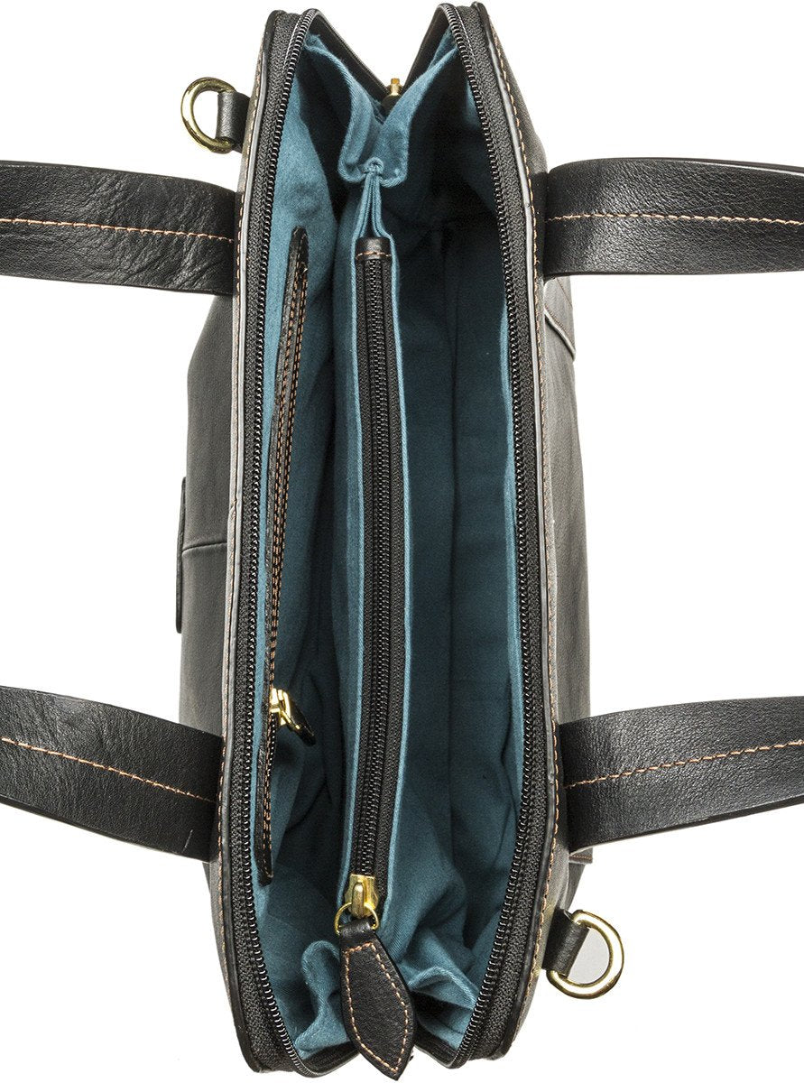 Cerys Medium Leather Satchel With Shoulder Strap - Mercantile Mountain
