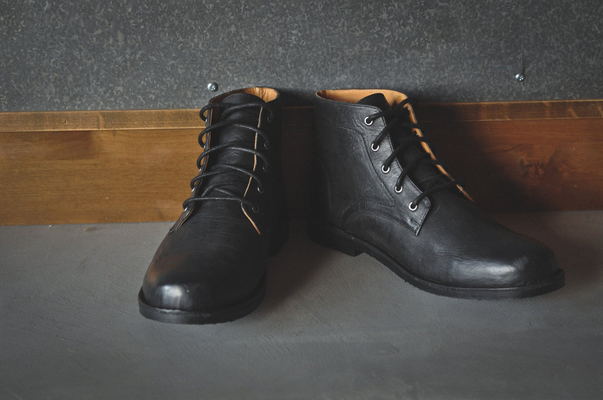 The Grover | Black Leather - Mercantile Mountain