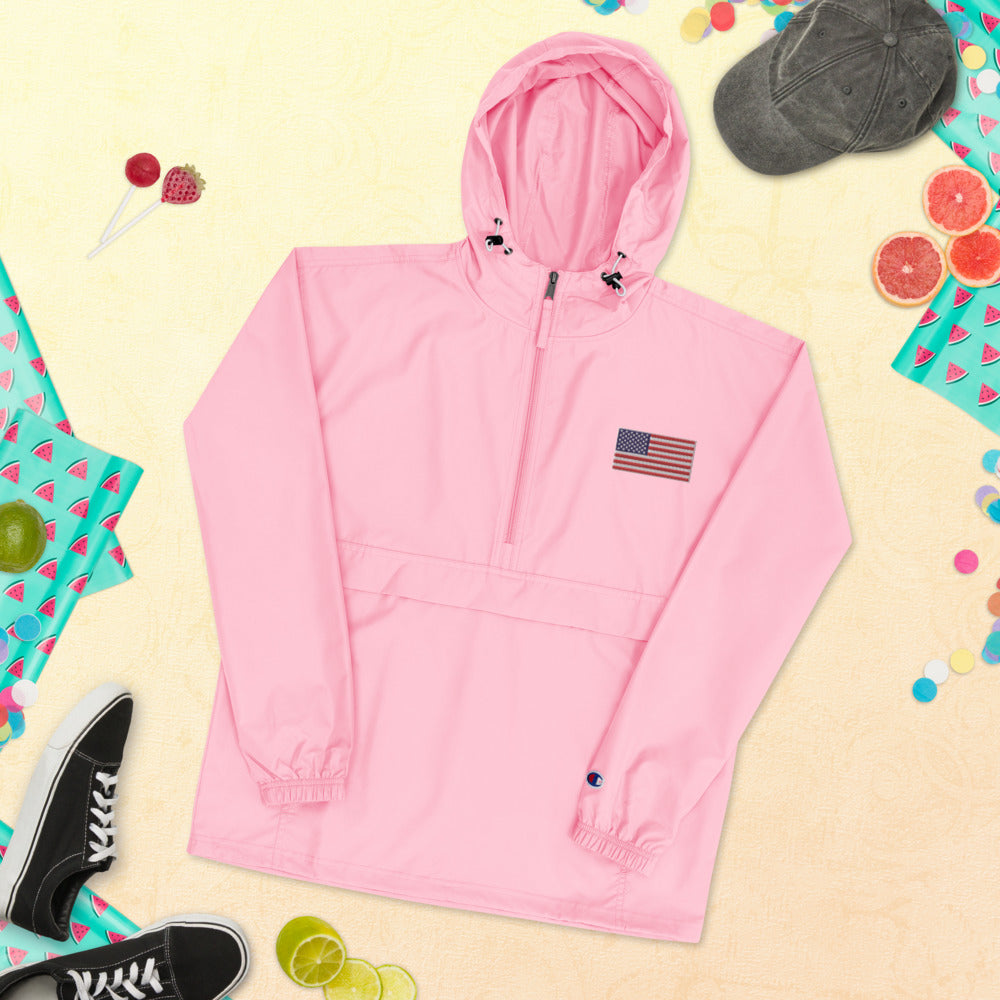 Champion Packable Jacket American Flag limited Edition - Mercantile Mountain