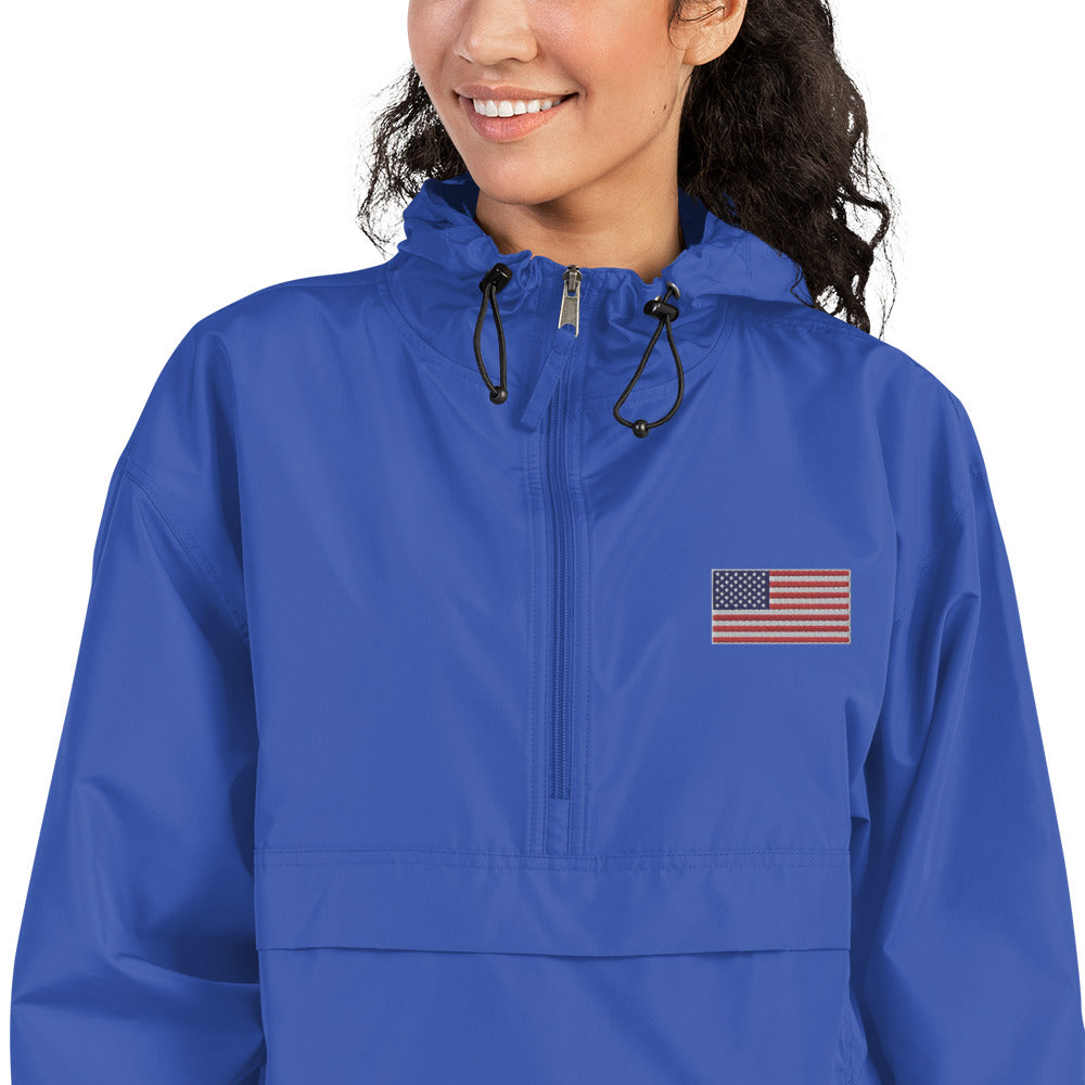 Champion Packable Jacket American Flag limited Edition - Mercantile Mountain