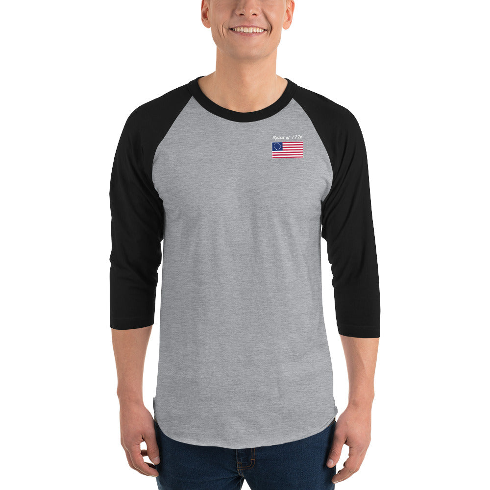 Spirit of 1776 3/4 Sleeve Raglan Shirt - Mercantile Mountain
