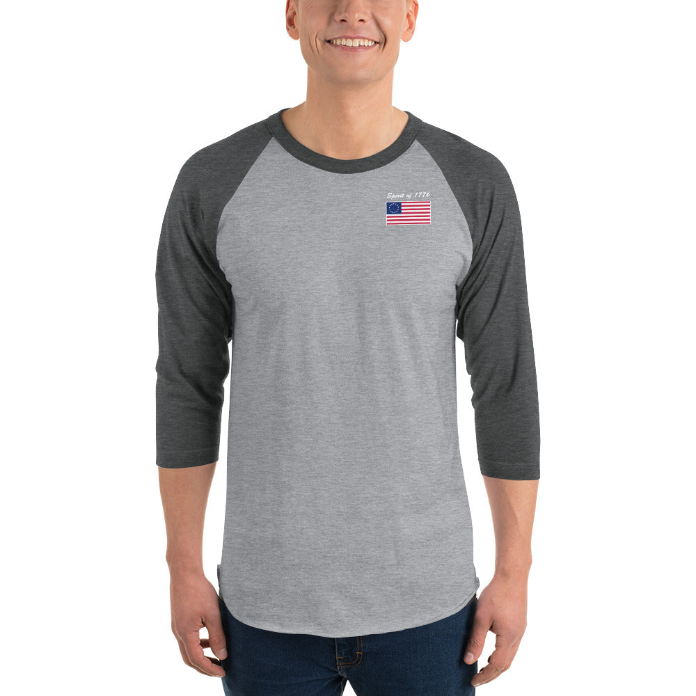 Spirit of 1776 3/4 Sleeve Raglan Shirt - Mercantile Mountain